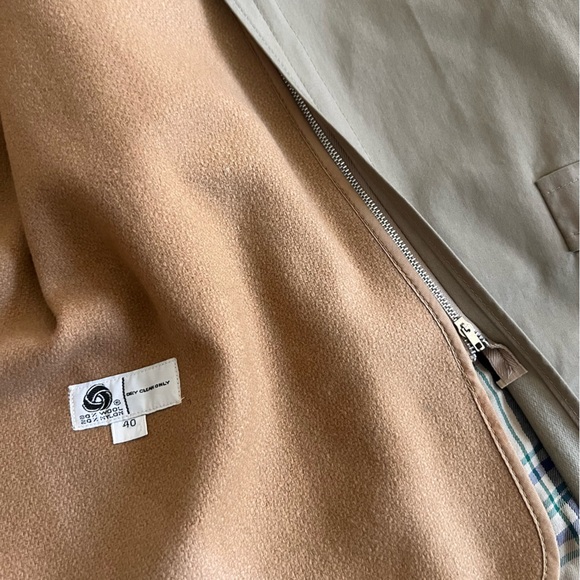 Vintage Brooks Brothers Belted Trench Coat Removable Wool Lining Size 40 - Picture 6 of 15